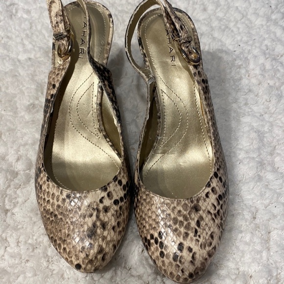 Gagarin snake print high heels size 7.5 - Picture 1 of 4
